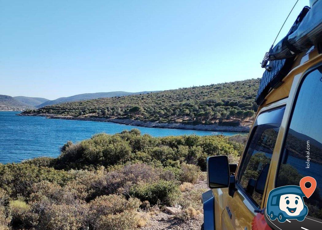 İzmir Körfezi Uçurum Kenarı Manzaralı Kamp Alanı - Urla