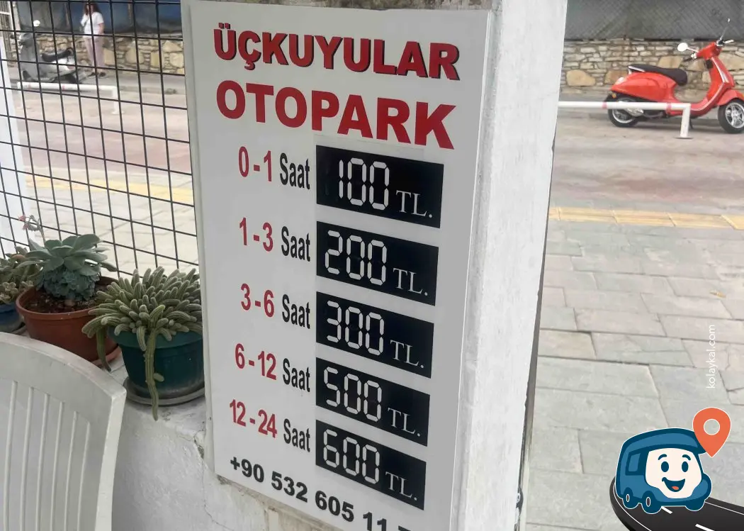 Bodrum Sakin Sokakta Van Park Yeri - Muğla