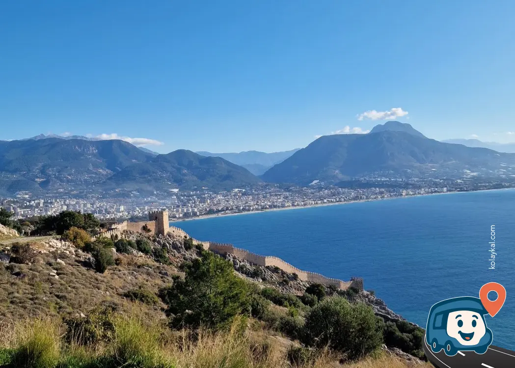 Alanya Kalesi Yakınları Ücretsiz Otopark - Antalya