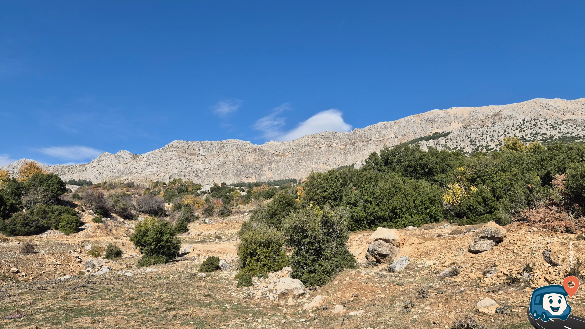 Vadi Manzaralı Vahşi Kamp Alanı - Ağlasun, Burdur