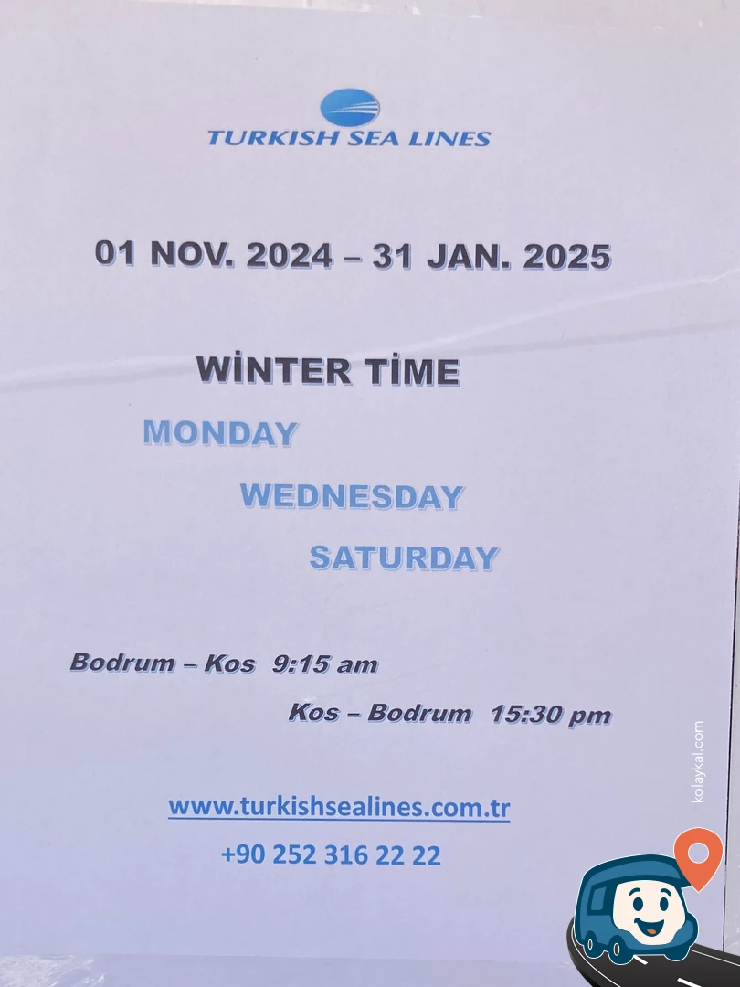 Bodrum Kos Feribot Hattı (yeşil Marmaris Lines) - Muğla