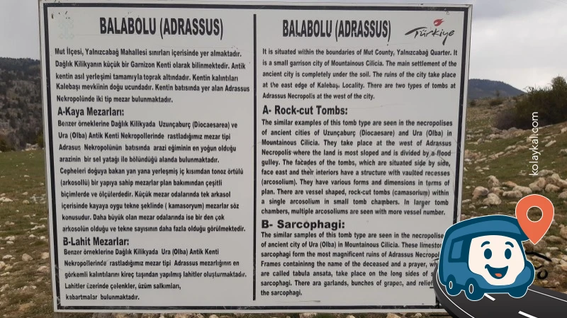 Bababolu (adrassus) Kalıntıları - Mut, Mersin